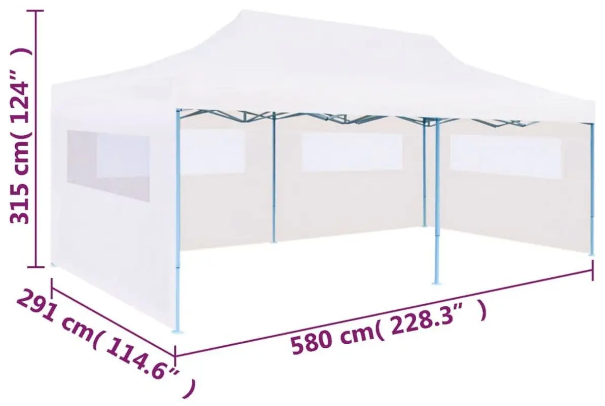 Садовый павильон VidaXL 48863 3x6 (White)