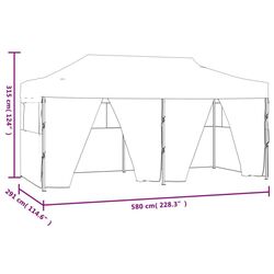 Pavilion de gradina VidaXL 48867 3x6 (Anthracite) Thumb