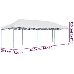 Pavilion de gradina VidaXL 48872 3x9 (White) Thumb