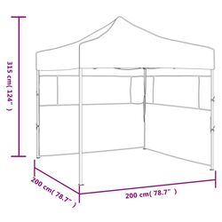 Pavilion de gradina VidaXL 48884 2x2 (Anthracite) Thumb