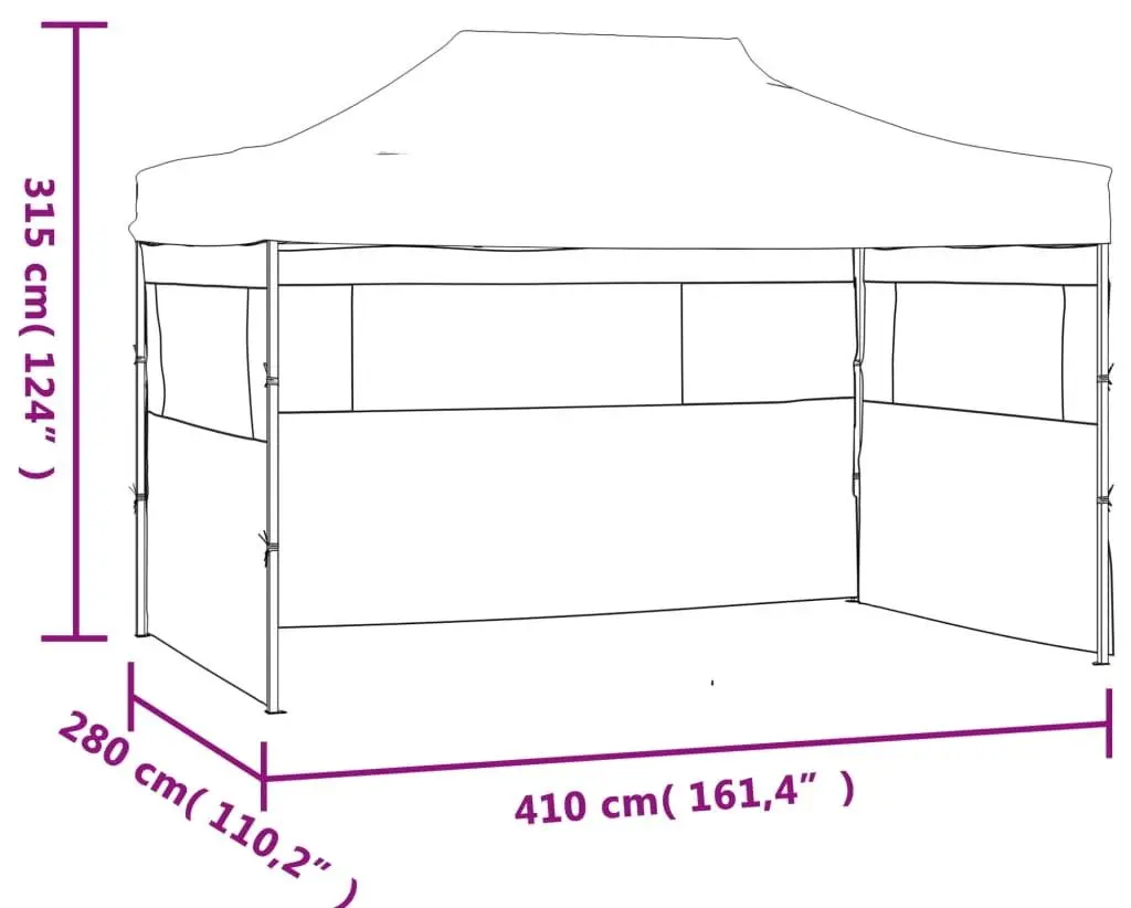 Садовый павильон VidaXL 48890 3x4 (Blue) - 6