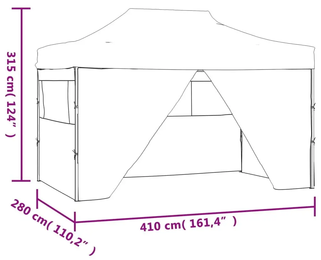 Pavilion de gradina VidaXL 48891 3x4 (Blue)