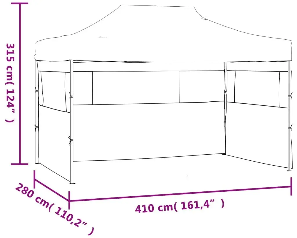Pavilion de gradina VidaXL 48893 3x4 (Cream)