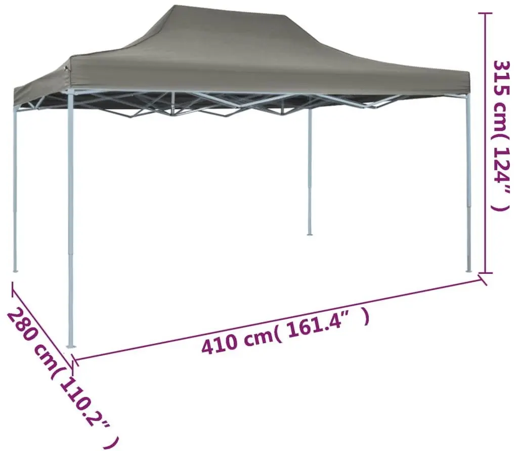Pavilion de gradina VidaXL 48895 3x4 (Anthracite)