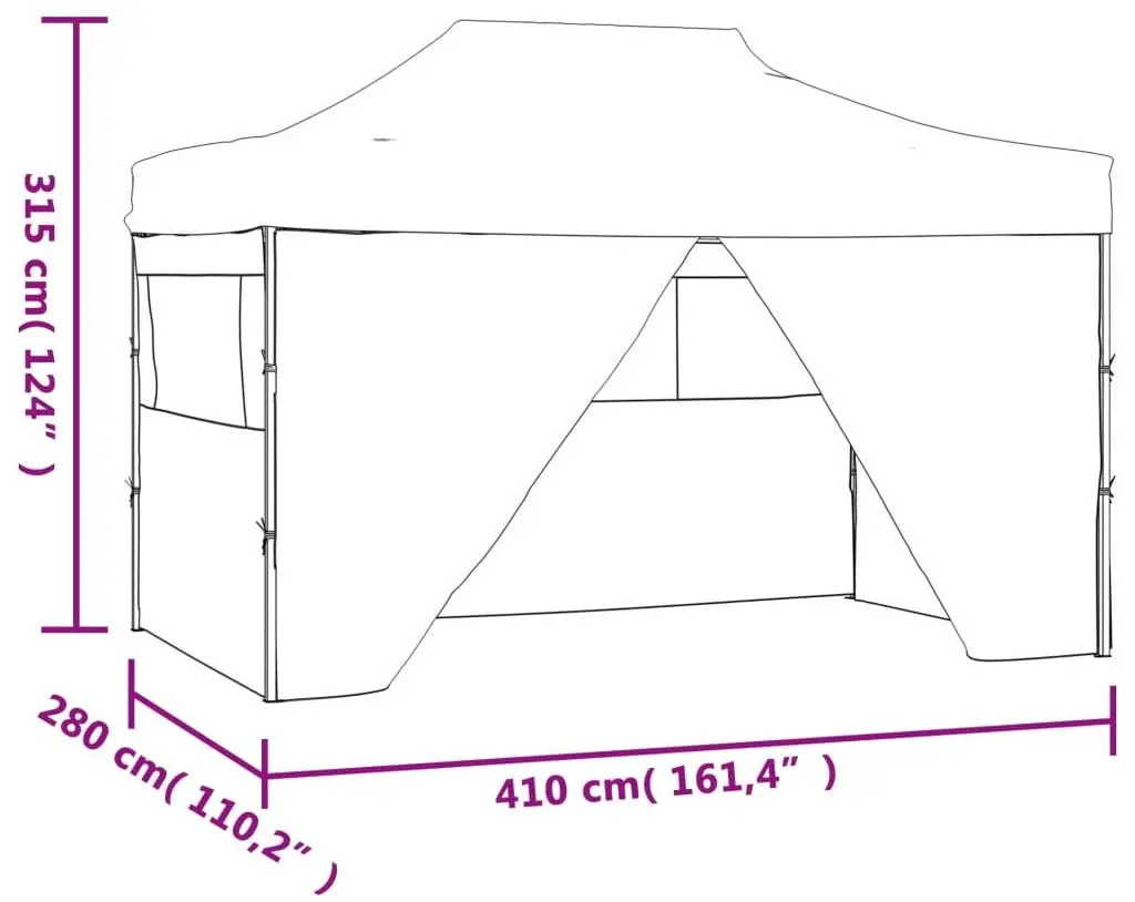Pavilion de gradina VidaXL 48900 3x4 (White)