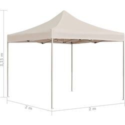 Pavilion de gradina VidaXL 48925 2x2 (Cream) Thumb