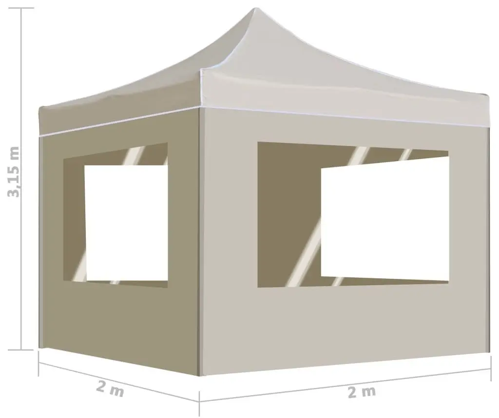 Pavilion de gradina VidaXL 48930 2x2 (Cream)