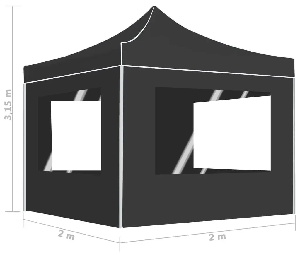 Pavilion de gradina VidaXL 48932 2x2 (Anthracite)