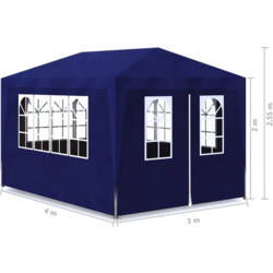 Pavilion de gradina VidaXL 90335 3x4 (Blue) Thumb