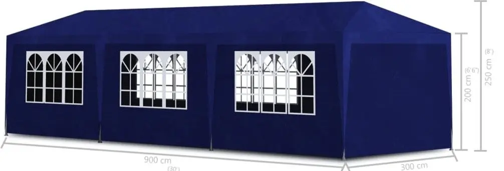 Pavilion de gradina VidaXL 90339 3x9 (Blue) - 6