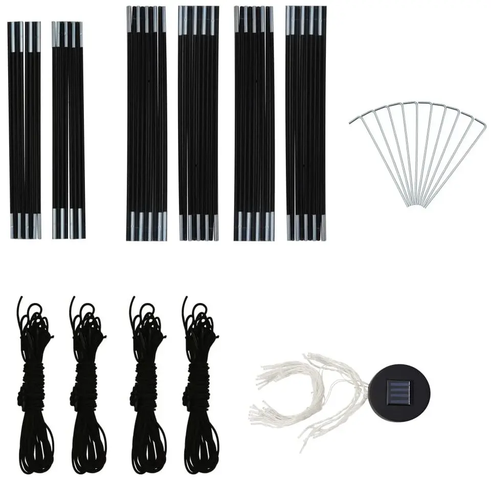 Pavilion de gradina VidaXL 92236 3.6x3.6 (Blue)