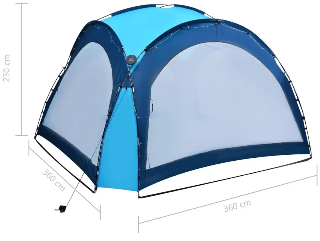 Pavilion de gradina VidaXL 92236 3.6x3.6 (Blue)