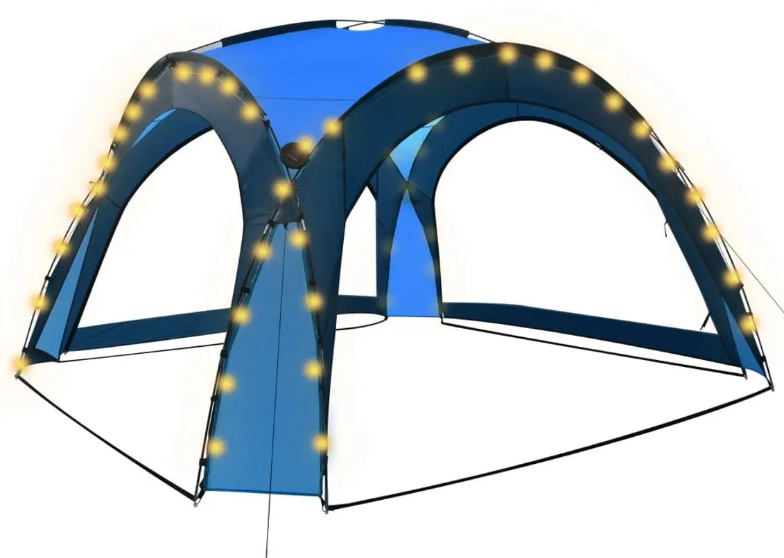 Pavilion de gradina VidaXL 92236 3.6x3.6 (Blue)