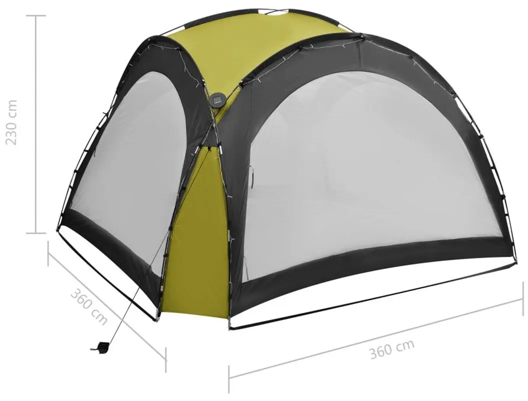 Pavilion de gradina VidaXL 92237 3.6x3.6 (Green)