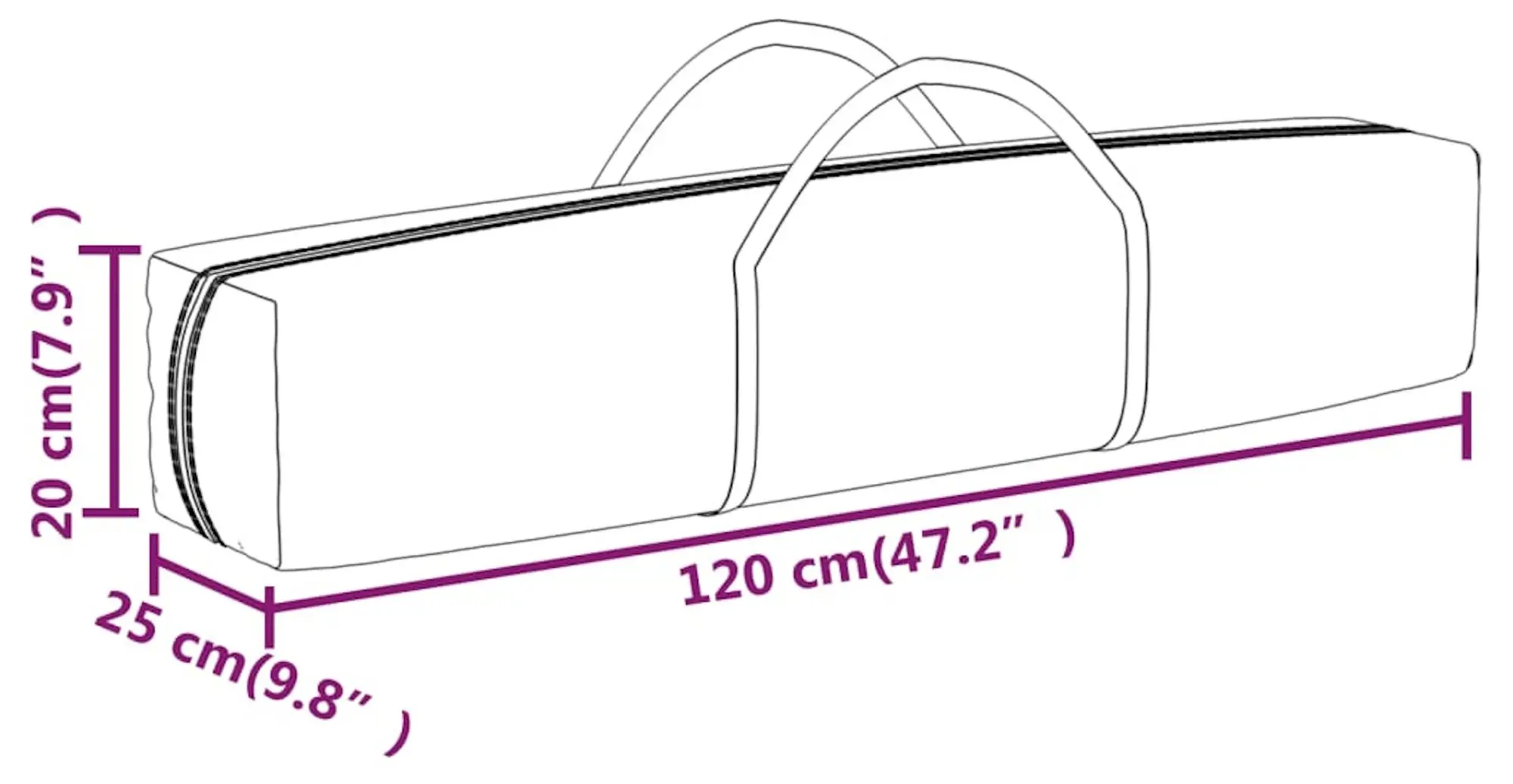 Pavilion de gradina VidaXL 93503 2x2 (White)