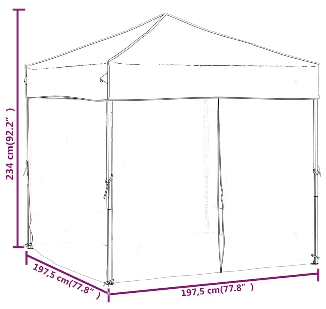 Садовый павильон VidaXL 93505 2x2 (Taupe)