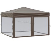 Pavilion de gradina VidaXL 93533 3x3 (Taupe Grey)