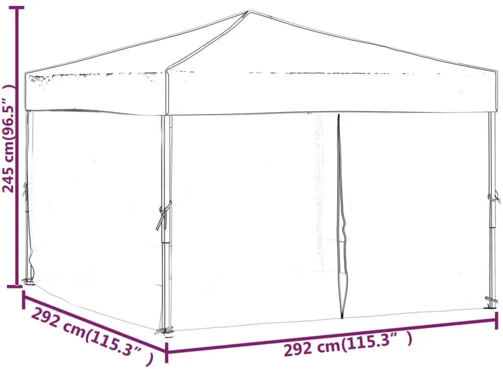 Садовый павильон VidaXL 93533 3x3 (Taupe Grey)