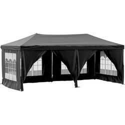 Pavilion de gradina VidaXL 93546 3x6 (Black)