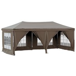Pavilion de gradina VidaXL 93547 3x6 (Taupe Grey)