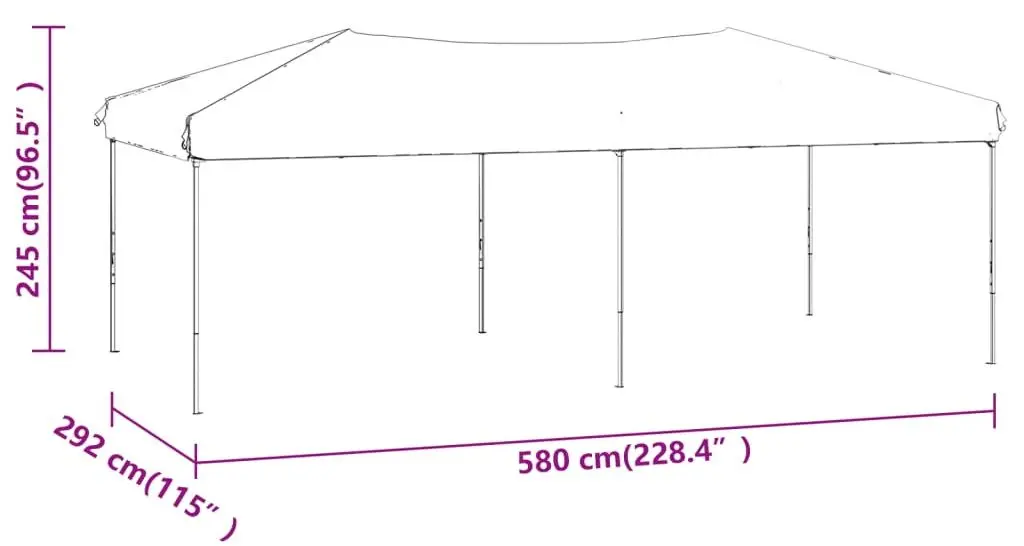 Pavilion de gradina VidaXL 93547 3x6 (Taupe Grey)