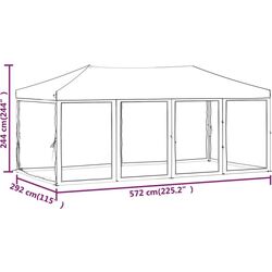 Садовый павильон VidaXL 93549 3x6 (Blue) Thumb
