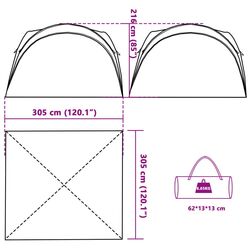 Pavilion de gradina VidaXL 94569 3x3 (White) Thumb