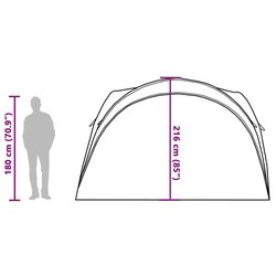 Pavilion de gradina VidaXL 94570 3x3 (Blue) Thumb