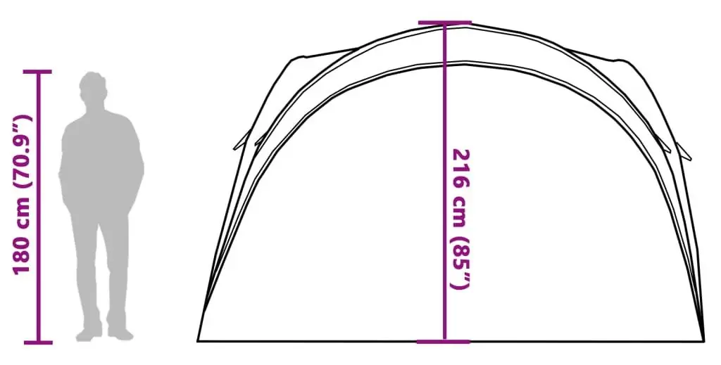 Pavilion de gradina VidaXL 94571 3x3 (Green)
