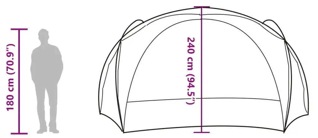 Садовый павильон VidaXL 94573 4.5x4.5 (Blue)