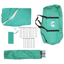 Cort marchiza VidaXL 94373 (White/Green) Thumb