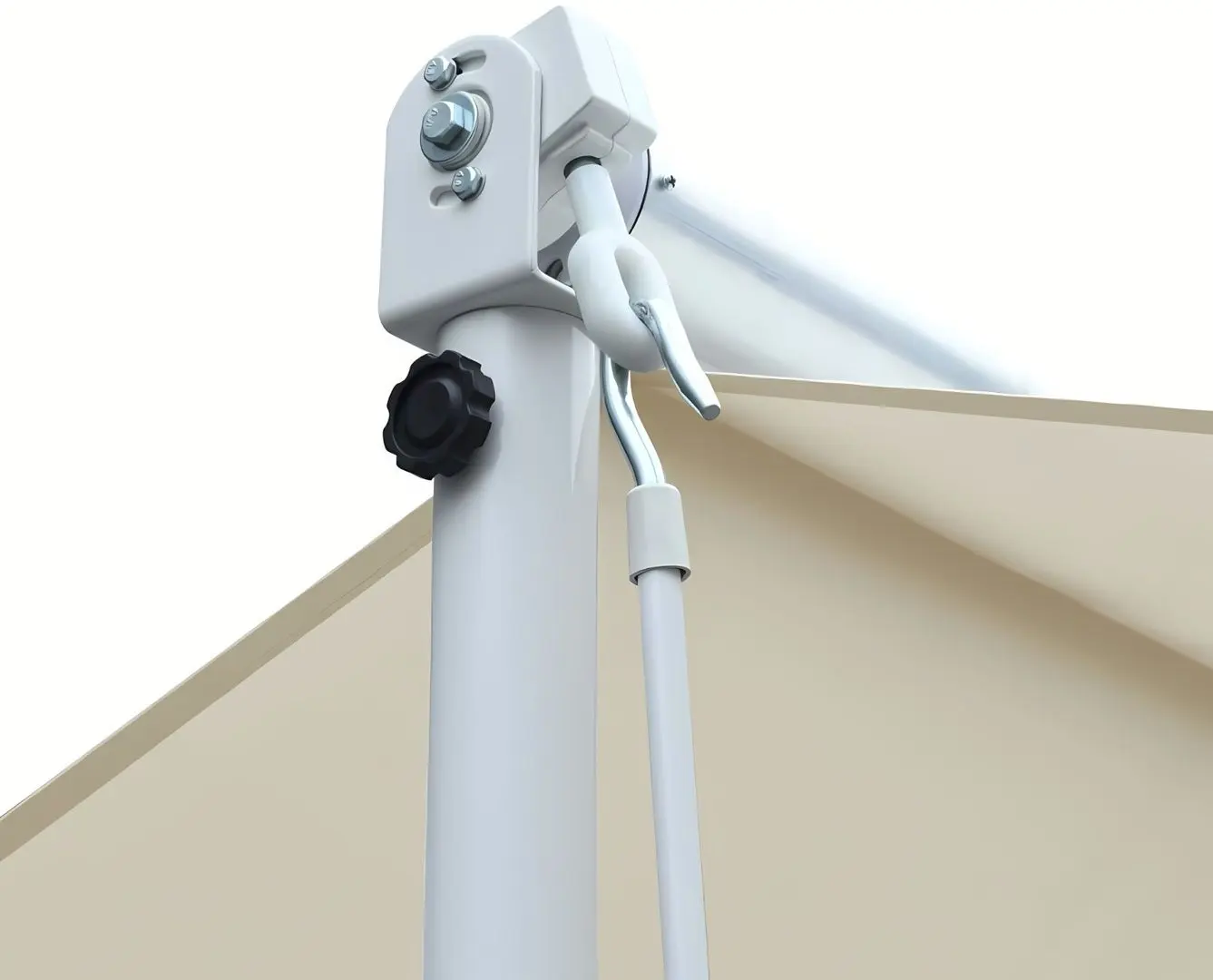 Tent cu carcasa VidaXL 143744 3x3 (Cream) - 6