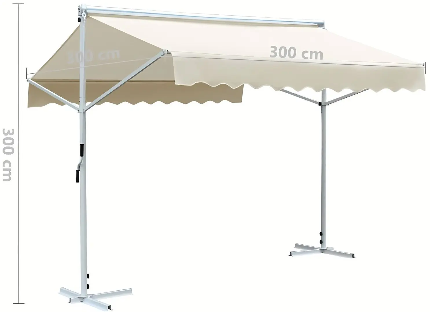 Tent cu carcasa VidaXL 143744 3x3 (Cream) - 9