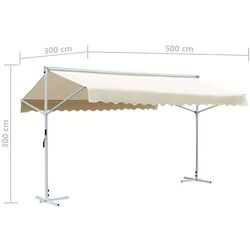 Tent cu carcasa VidaXL 145883 5х3 (Cream) Thumb