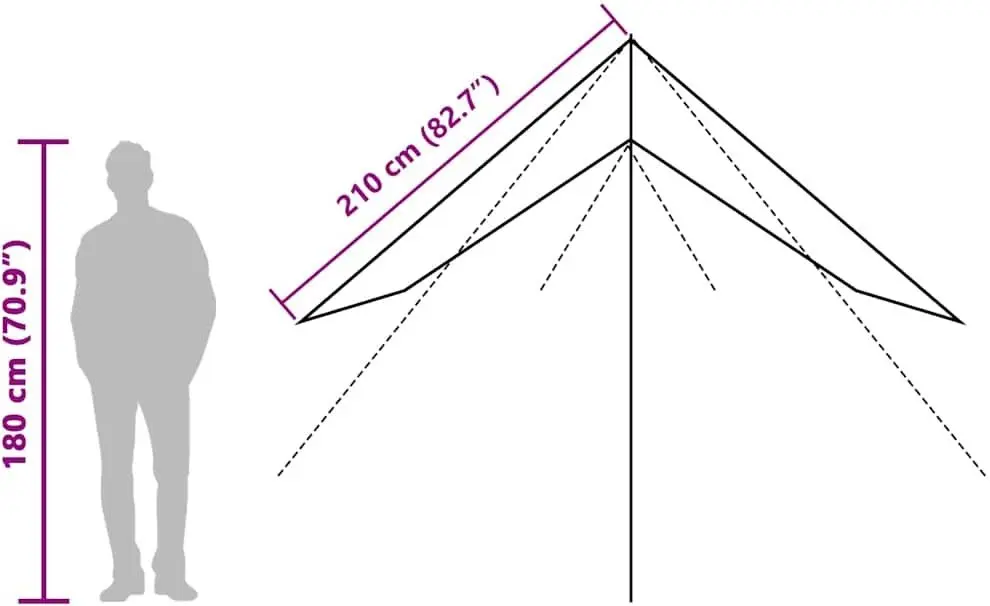 Tent VidaXL 4009603 451x420cm (Green)