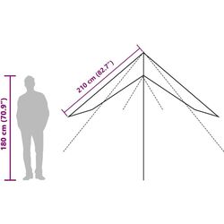 Tent VidaXL 4009605 451x420 cm (Green Camouflage) Thumb