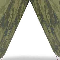Tent VidaXL 4009605 451x420 cm (Green Camouflage) Thumb