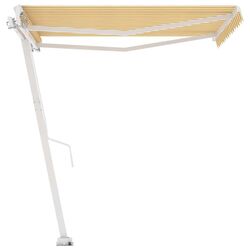 Copertina retractabila VidaXL 3069498 (White/Yellow) Thumb