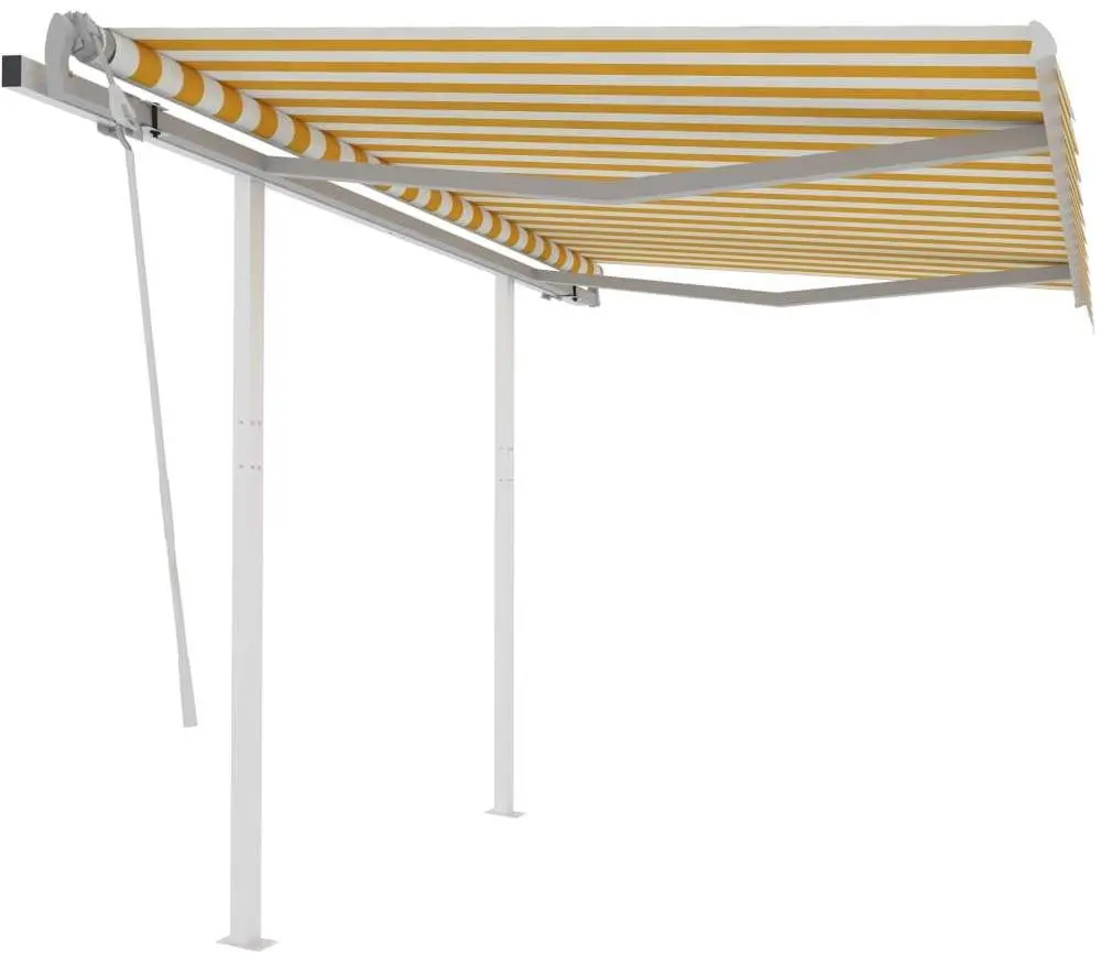 Выдвижная маркиза VidaXL 3069898 (White/Yellow) - 2