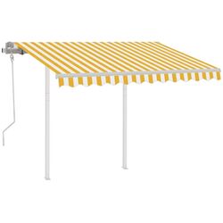 Copertina retractabila VidaXL 3069898 (White/Yellow)