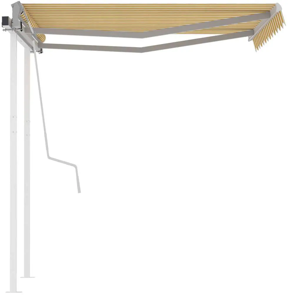 Выдвижная маркиза VidaXL 3069898 (White/Yellow) - 4
