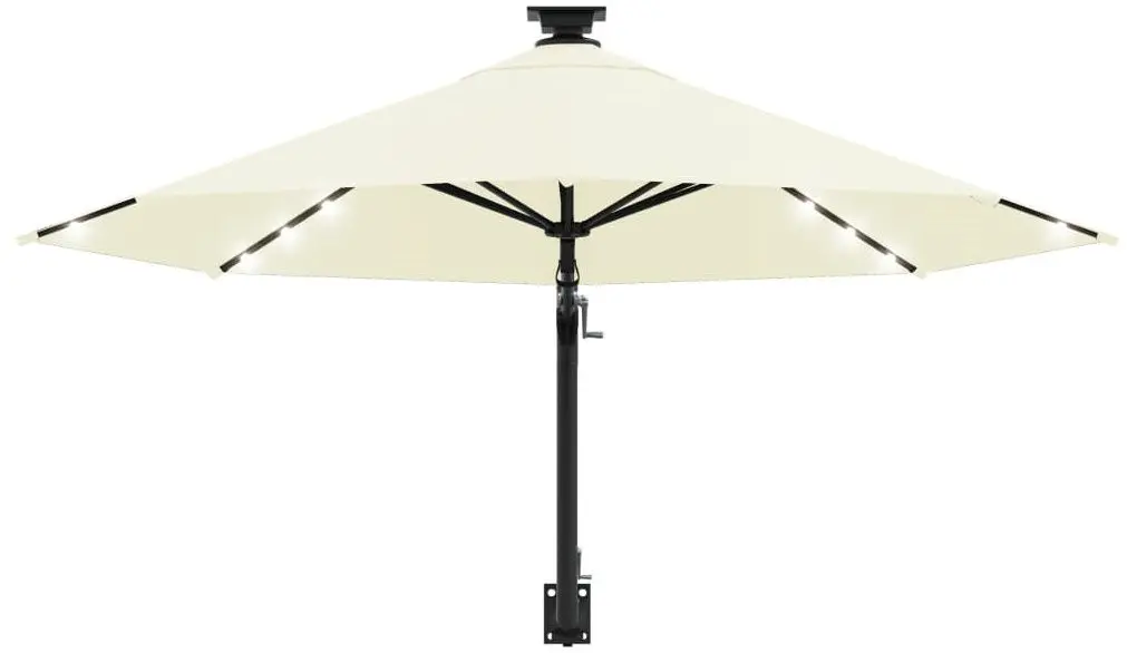 Зонт от солнца настенный VidaXL 312522 LED (Sand)