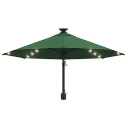 Зонт от солнца настенный VidaXL 312523 LED (Green) Thumb
