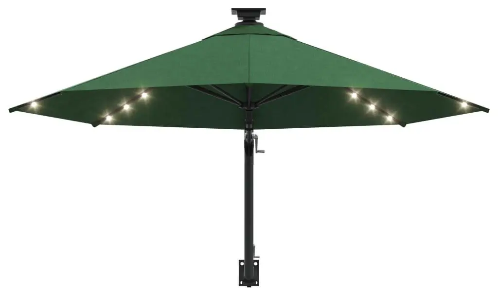 Зонт от солнца настенный VidaXL 312523 LED (Green)