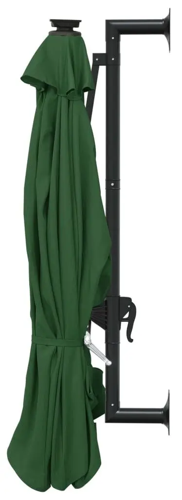 Зонт от солнца настенный VidaXL 312523 LED (Green)