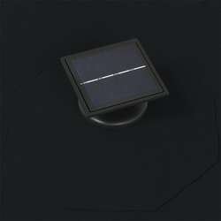 Зонт от солнца настенный VidaXL 312528 LED (Black) Thumb