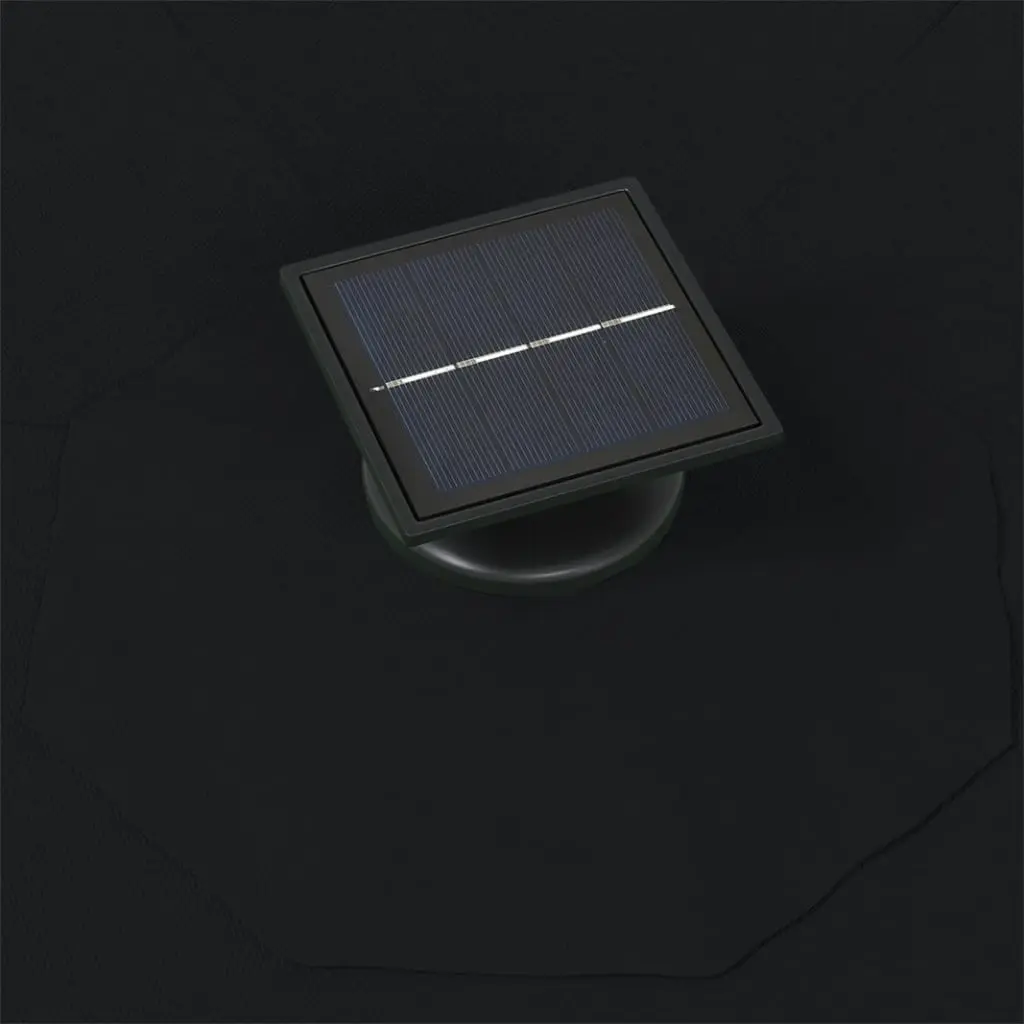 Зонт от солнца настенный VidaXL 312528 LED (Black) - 6