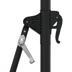 Зонт от солнца настенный VidaXL 312528 LED (Black) Thumb