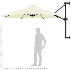 Зонт от солнца настенный VidaXL 44863 (Sand) Thumb