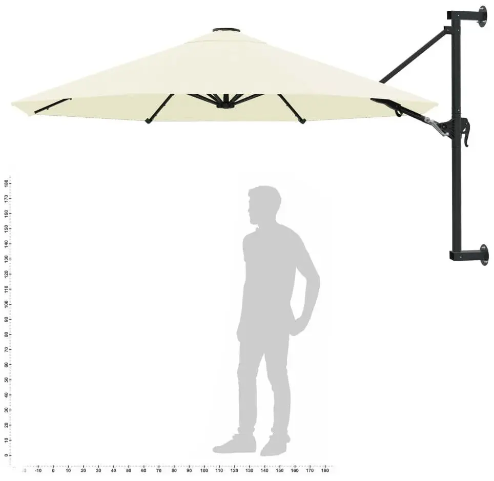 Зонт от солнца настенный VidaXL 44863 (Sand)